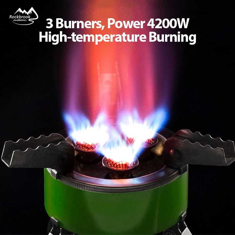 3 Burners 4200W Outdoor Portable High Quality Gas Burner Cooking Picnic Camping Gas Stove