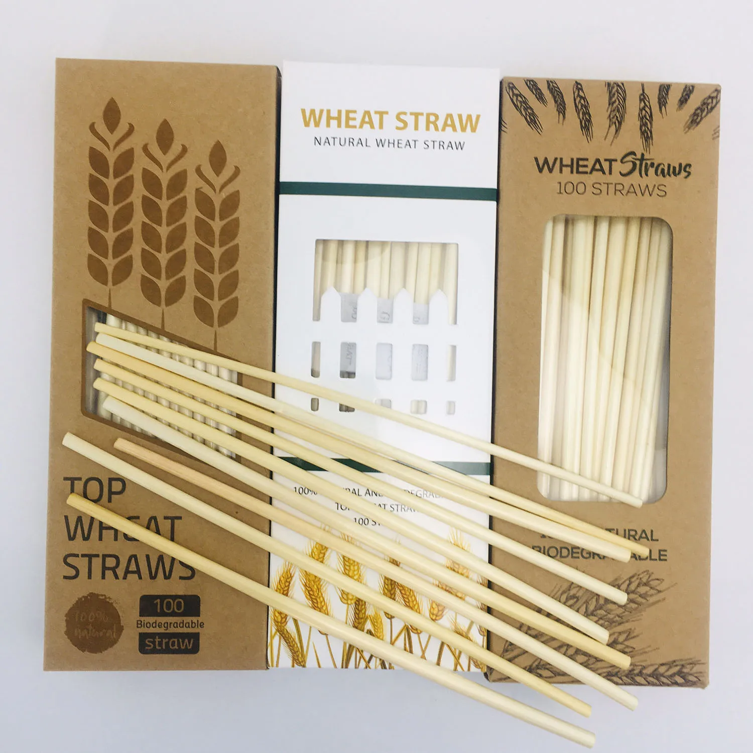 100% Biodegradable Hay Straws Natural Wheat Straws for Drinking