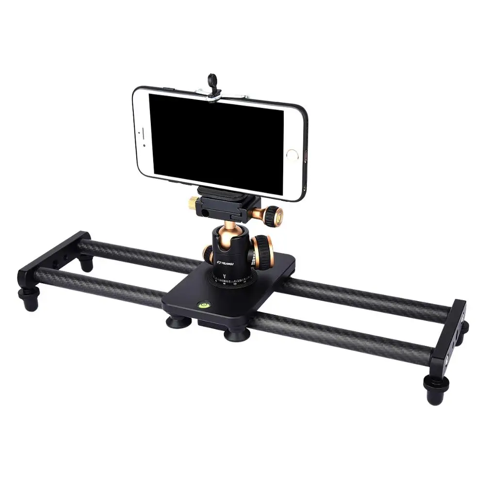 YELANGU L40T Carbon Fiber Slider Lightweight And Smooth For Camera Mobilephone 40CM 15.7 Inch