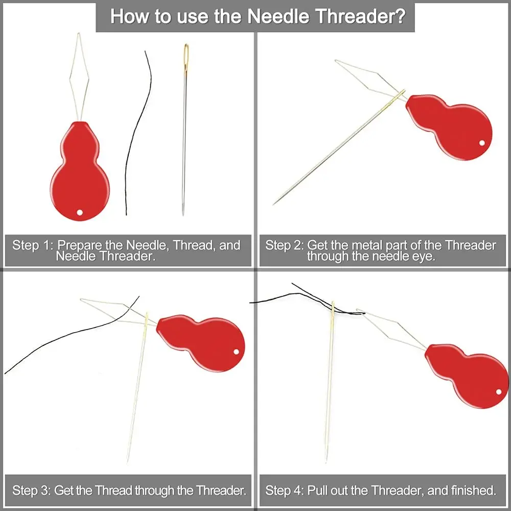 Stainless Steel Large Eye Needles Sewing Needles Sewing Pins Embroidery Needles For Hand Sewing