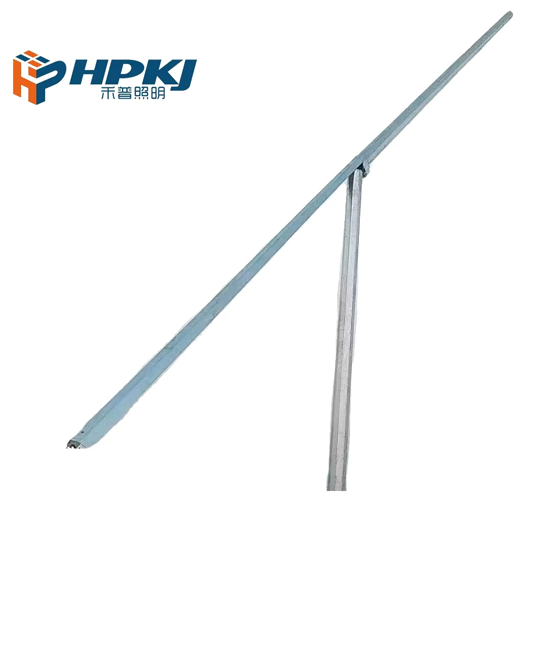 Mid Hinged Galvanized Steel 5m6m7m8M9M Super bright convenient explosion-proof q235 Tiltable CCTV Poles