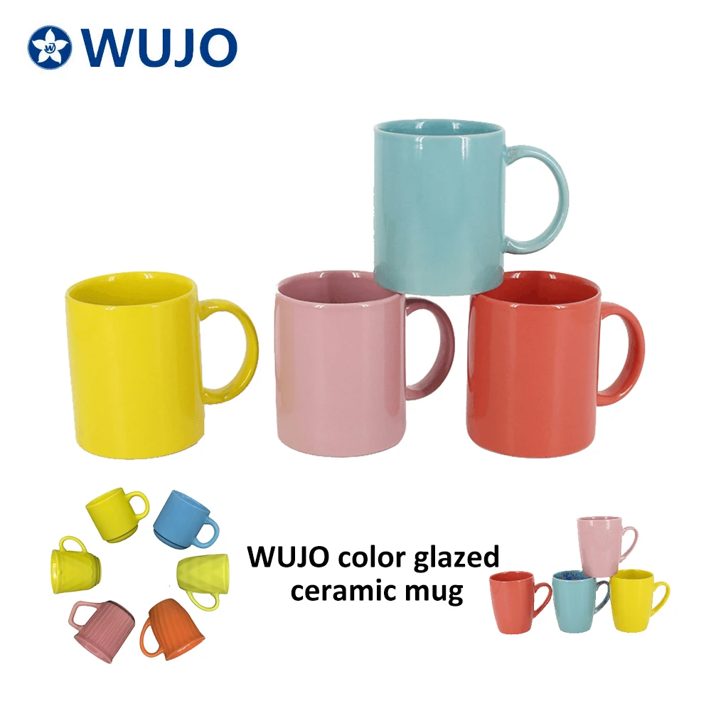 Cheap 7102 Ceramic Glazed Mugs 11OZ China Ceramic Coffee Mugs for Gifts