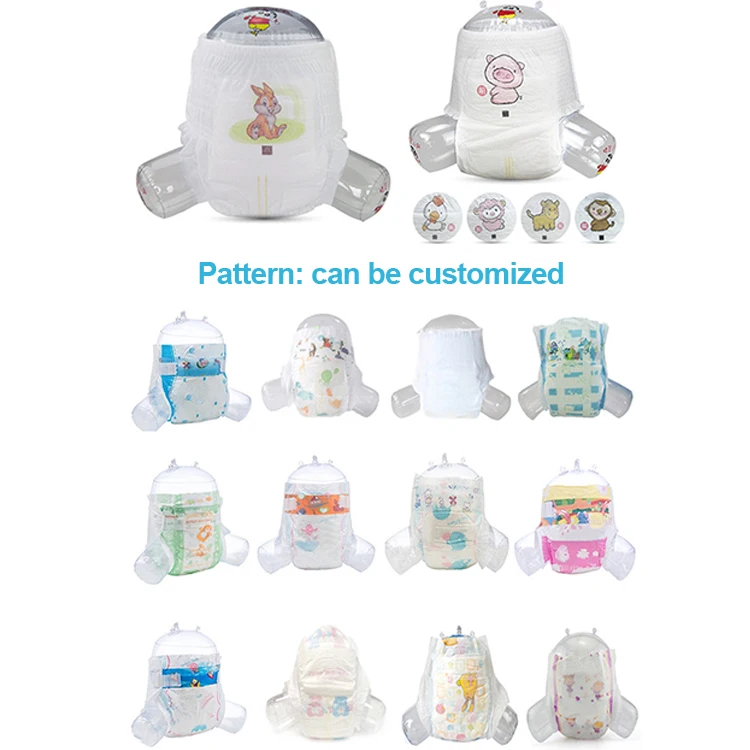 Pampering Soft And Breathable Disposable Organic Supplier Baby Diapers Custom Logo Manufacturing Plant China Supply