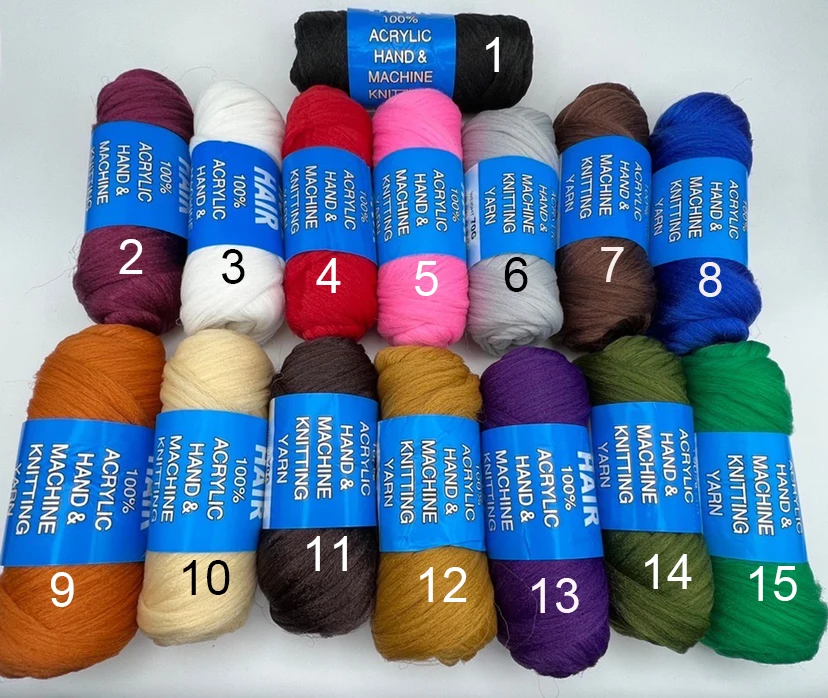 High Quality Afro Yarn Synthetic Fiber Brazilian Wool Braiding Hair Bulk for Crochet Extensions