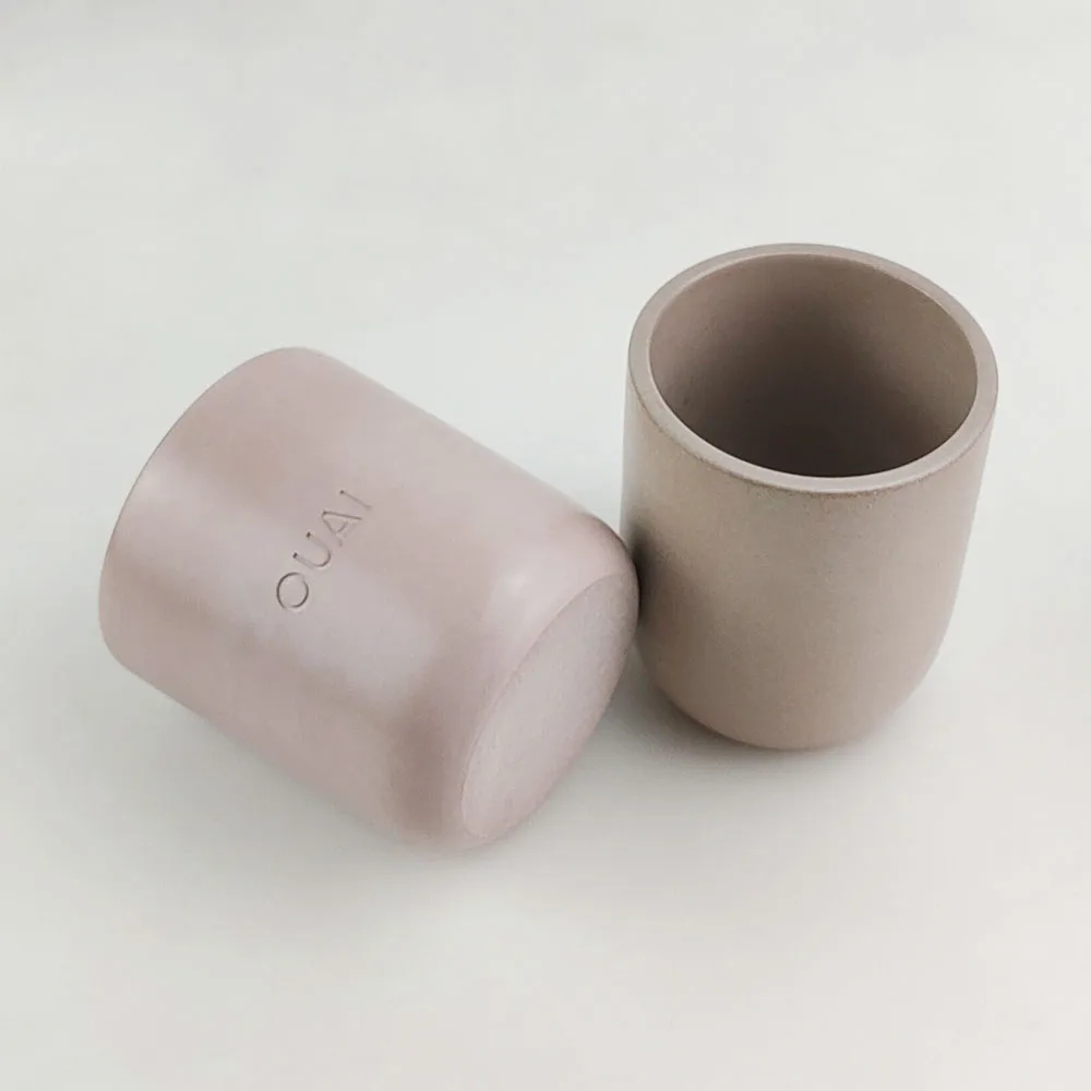 Индивидуальная матовая бетонная банка для свечей, роскошные цементные подсвечники, декоративные