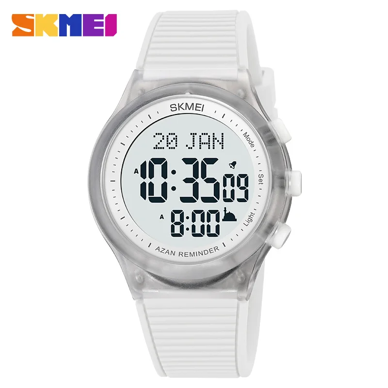 Skmei 1981 high quality new sport watches for men digital waterproof custom muslim azan silicone watch
