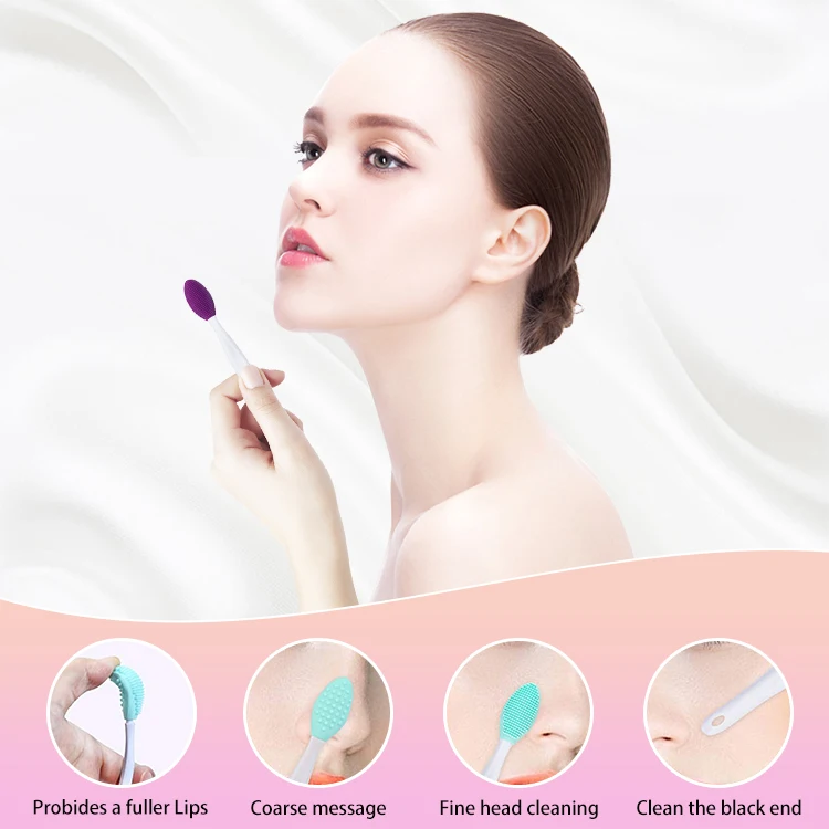 Hot Selling Beauty Face Brush Set Silicone Face Scrubber Facial Cleansing Brush Silicone Face brush