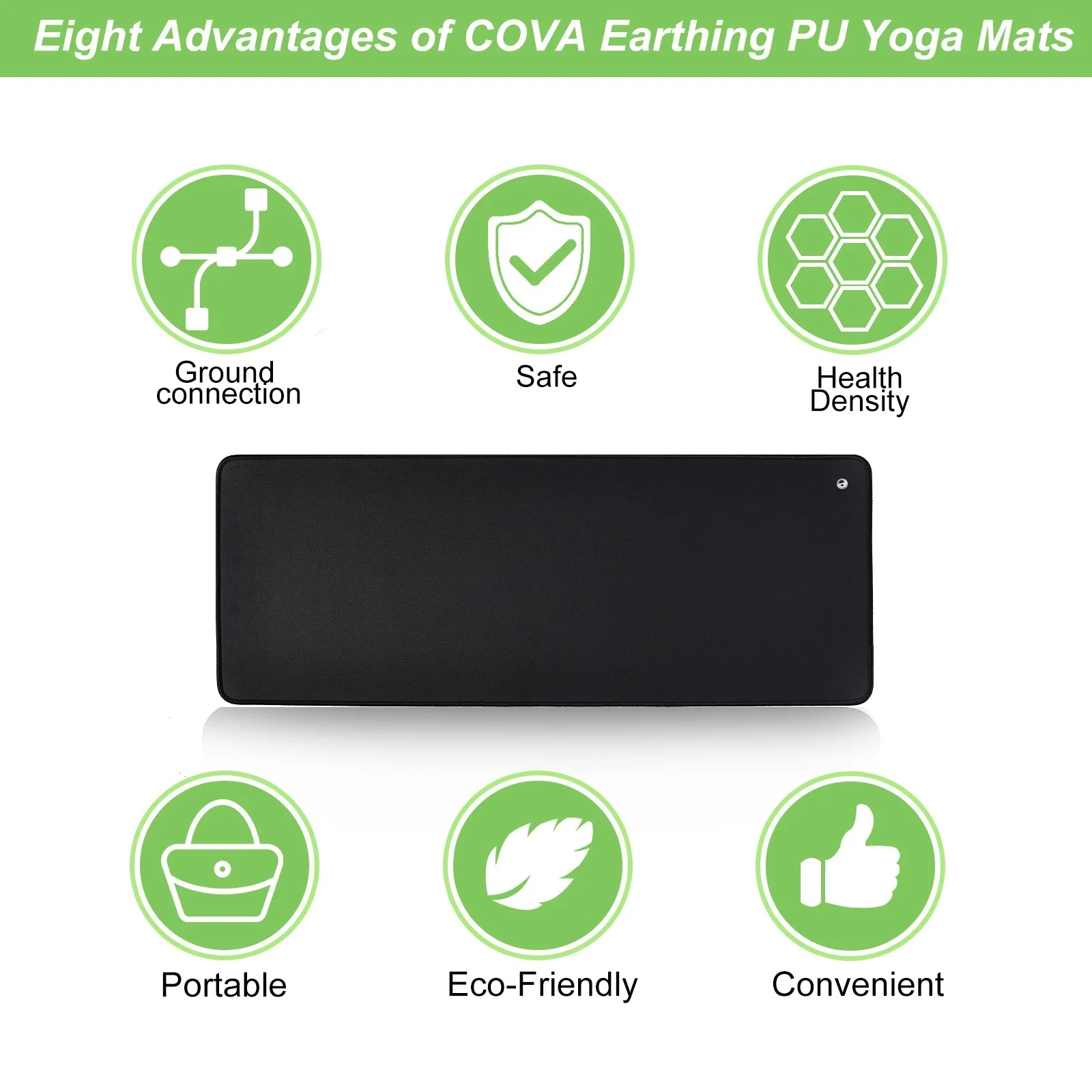 25x68cm ESD Earthing Grounding Mat With Grounding cord Earthing Desk Chair Sofa ESD sbr Foam Customized Mat with Conductive Cord