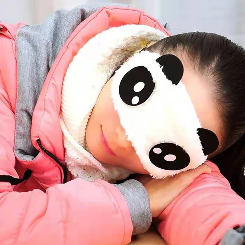 Wholesale Cute Plush Anime Panda Sleeping Eye Mask With Different Mood