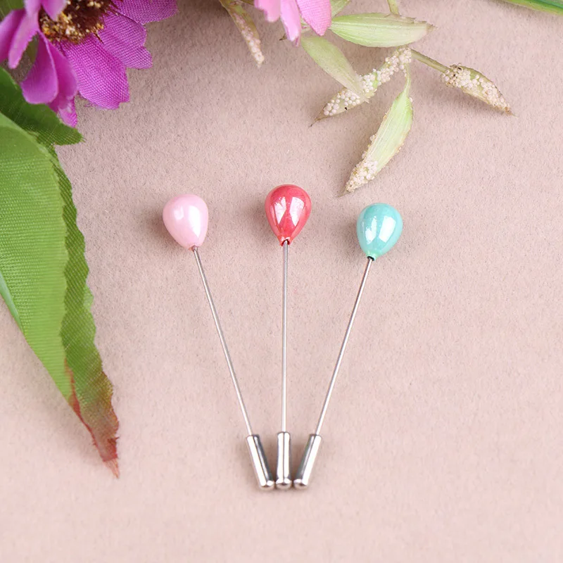 CMX743    Crystal Ball Brooch Muslim Hijab Scarf Pins Safety Clip Wedding Pin For Women Scarf Accessories