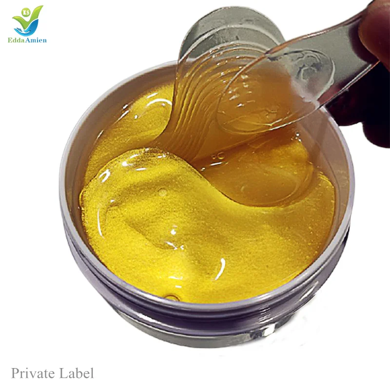 Pure 24K Gold Crystal Collagen Eye Mask Anti wrinkle Cool Gel Eyes Cover Relaxing Magic Ice Eye Gel Mask