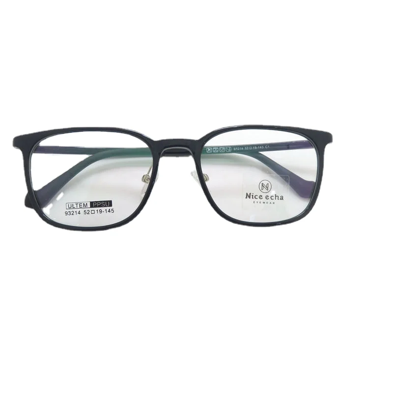 93214 Transparent Frame Glasses Female Myopia Can Be Equipped With Degree Metal Paint Plate