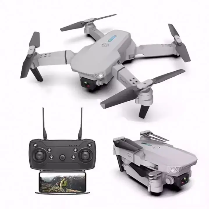 e88 4k HD Dual camera high range drone with gps sa base sata dron dj inspire 2 more combo flight time 45 min