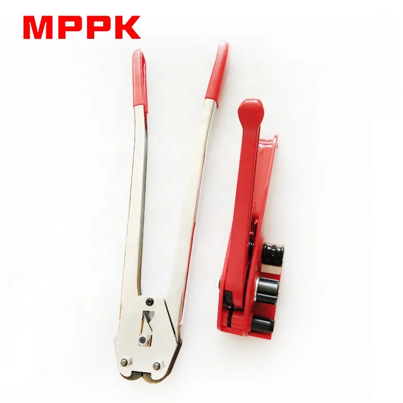 Heavy Duty Strapping Tensioner  Cutter Strapping Sealer for 5/8 -3/4 Width PP PET Strap Manual Banding Tool