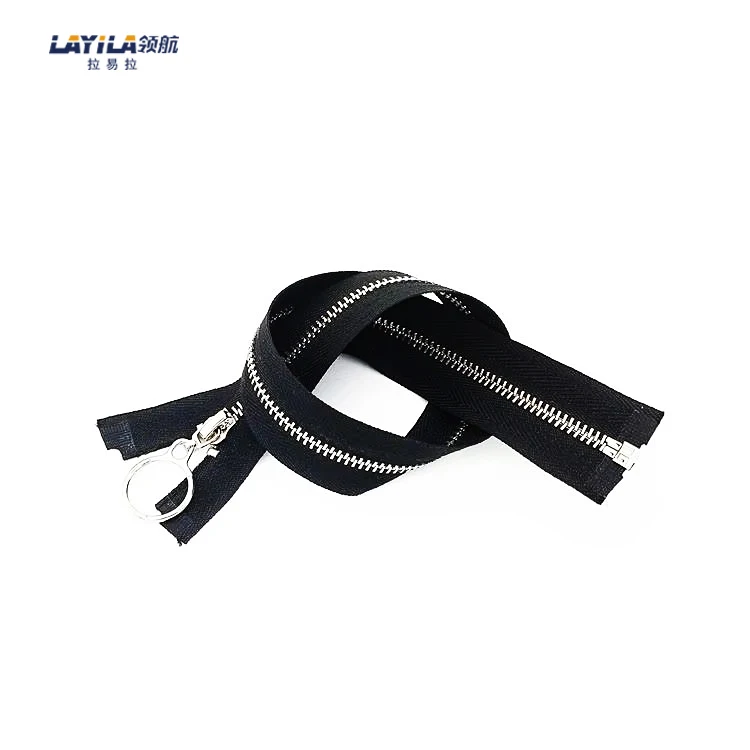High Quality Custom Silver Metal Zipper For Garments