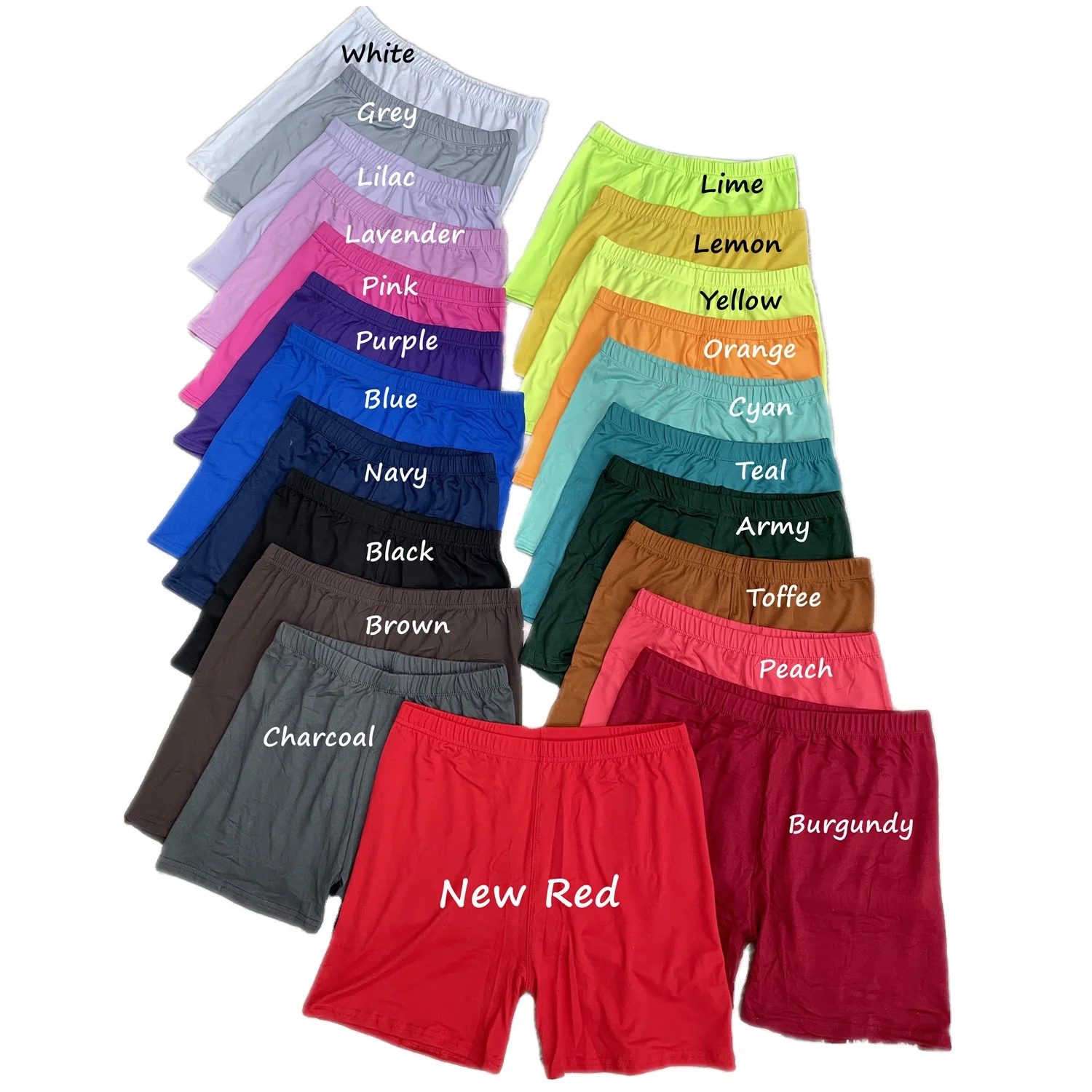 Womens Casual Summer Tights GYM USA Plus Size Hot Spring Spandex Polyester Buttery Soft Everyday Wear Plain Color Biker Shorts