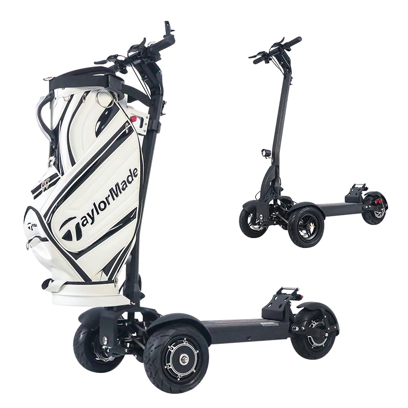 2022 new 48V lithium battery USB charging 1200W front and rear shock absorption 3-wheel golf electric scooter