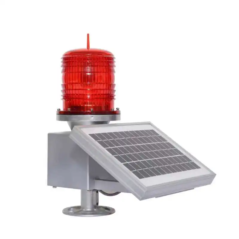 SOL-3M Power tower tall Long life lithium battery in the light intensity solar barrier lamp Aviation obstacle light