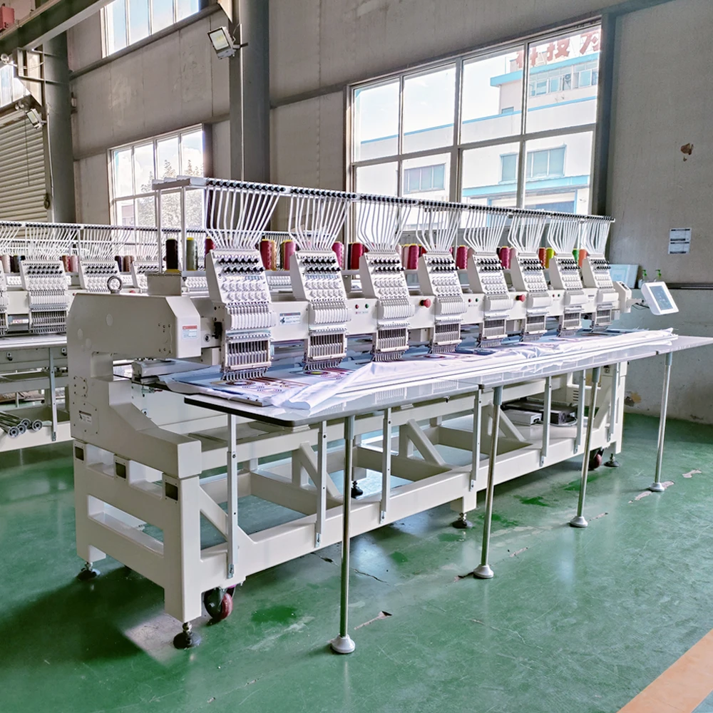 Китай лучшее качество многоголовые шапки одежда 3D логотип швейная вышивальная машина компьютеризированная высокая скорость 6 8 головок для продажи