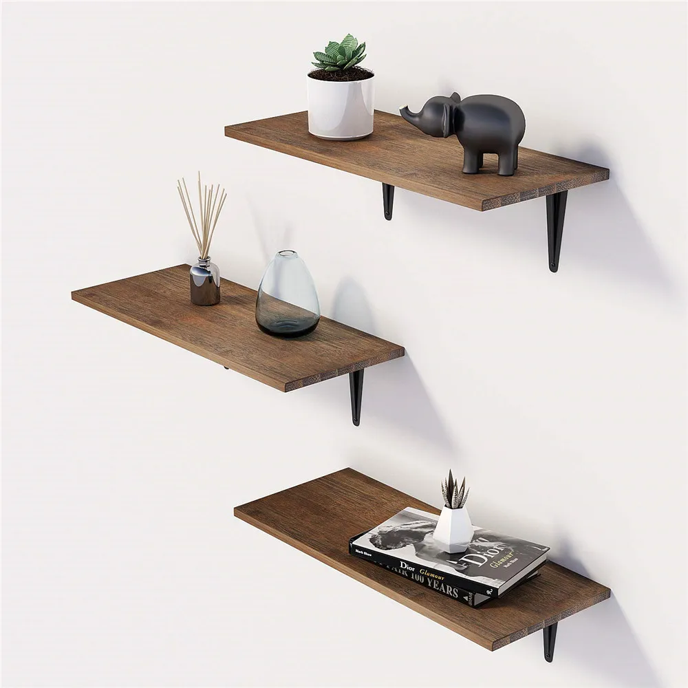 Настенные декоративные полки из натурального бамбука