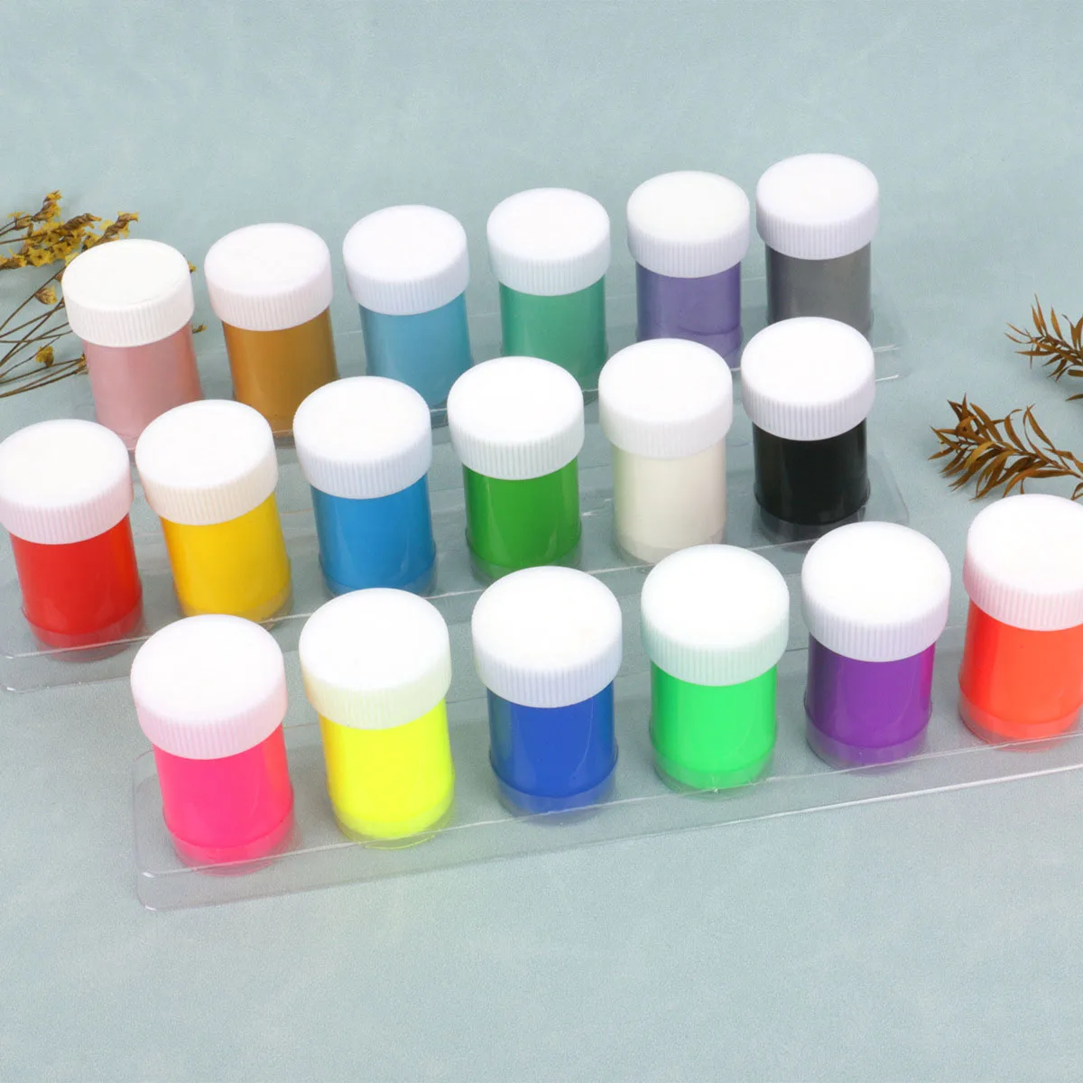 Matou 6 Tubes 22ml Acrylic Paint Set With 1Brush DIY Graffiti Paint Non-Toxic Professional Artist Supply