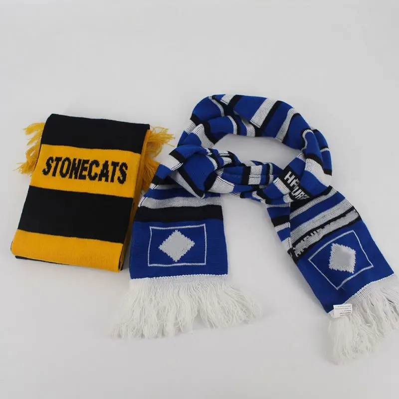 High Quality Band Scarf Football Scarf Knitted Knitted Scarf Manufacturers Customized