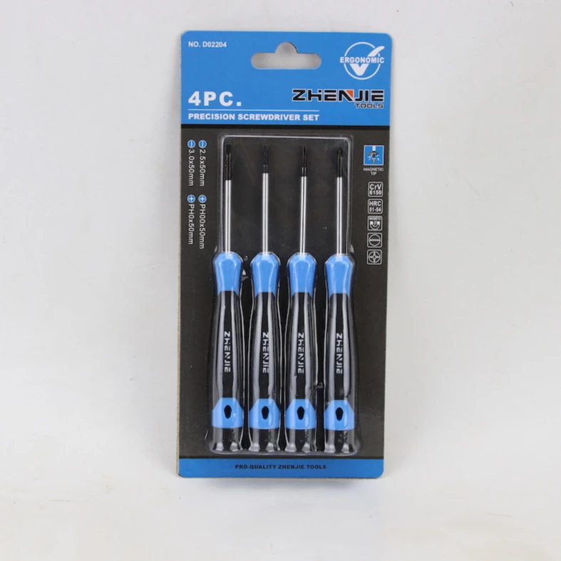 4pcs Hand Tool CRV 6150 Magnetic Tip Screwdriver Bit Set