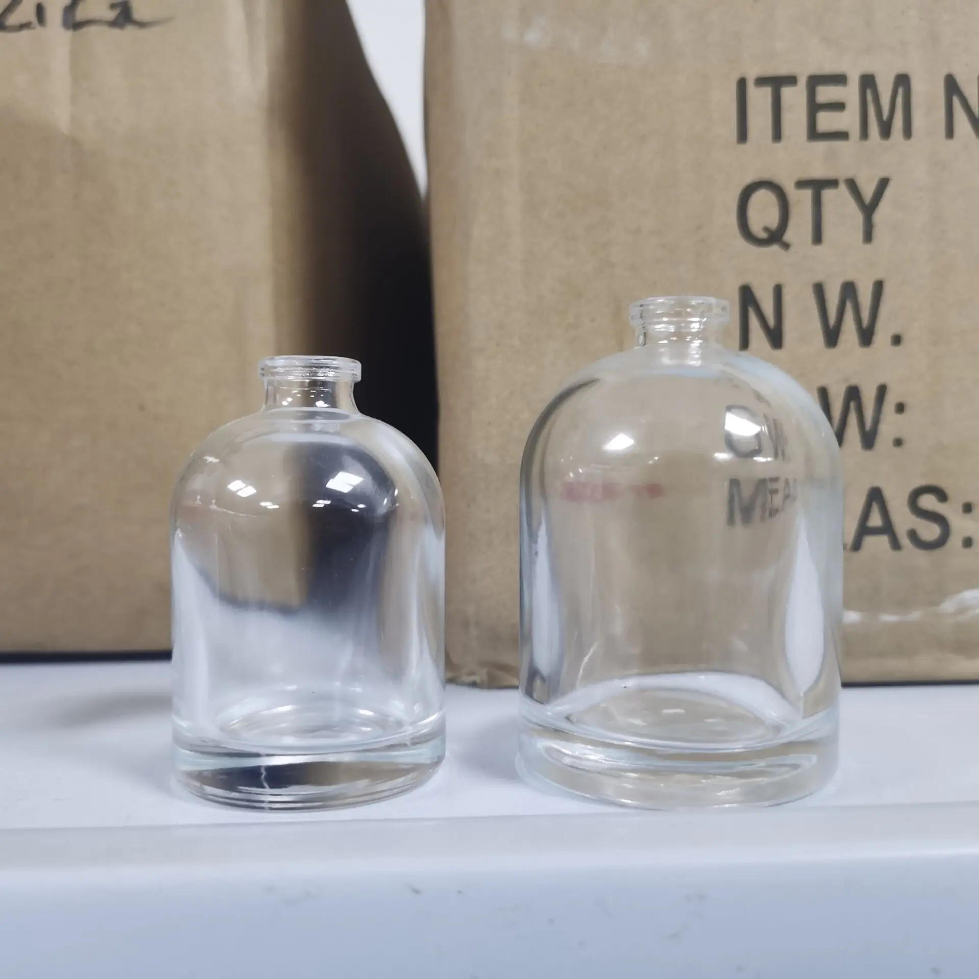 In stock factory  30ml 50ml round shape glass empty  perfume bottle