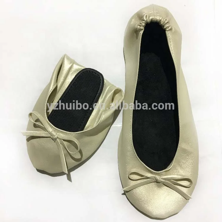 women colorful ballet flat foldable shoes two piece thick of outsole shoes