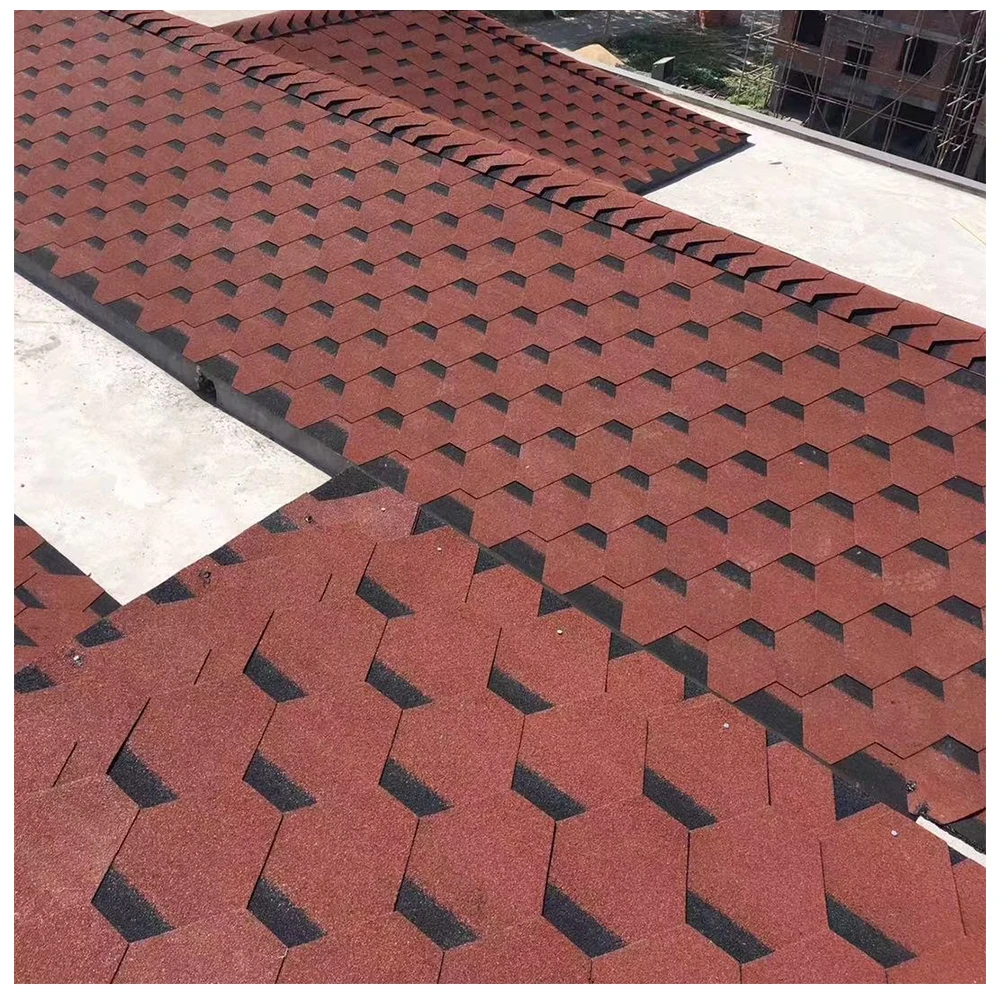 Fiberglass mat and sealant film roofing material asphalt shingle mosaic style building material