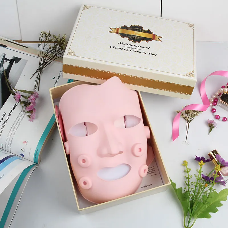 EMS vibrating facial beauty Massager Electric facial beauty mask anti-wrinkle massage facial SPA anti-aging mask