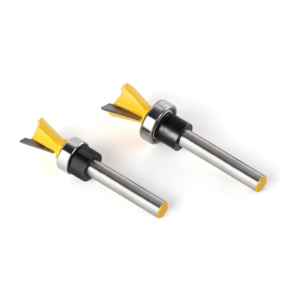 8mm shank bearing imitating dovetail cutter slotting and trimming machine tenon carving machine woodworking milling cutter