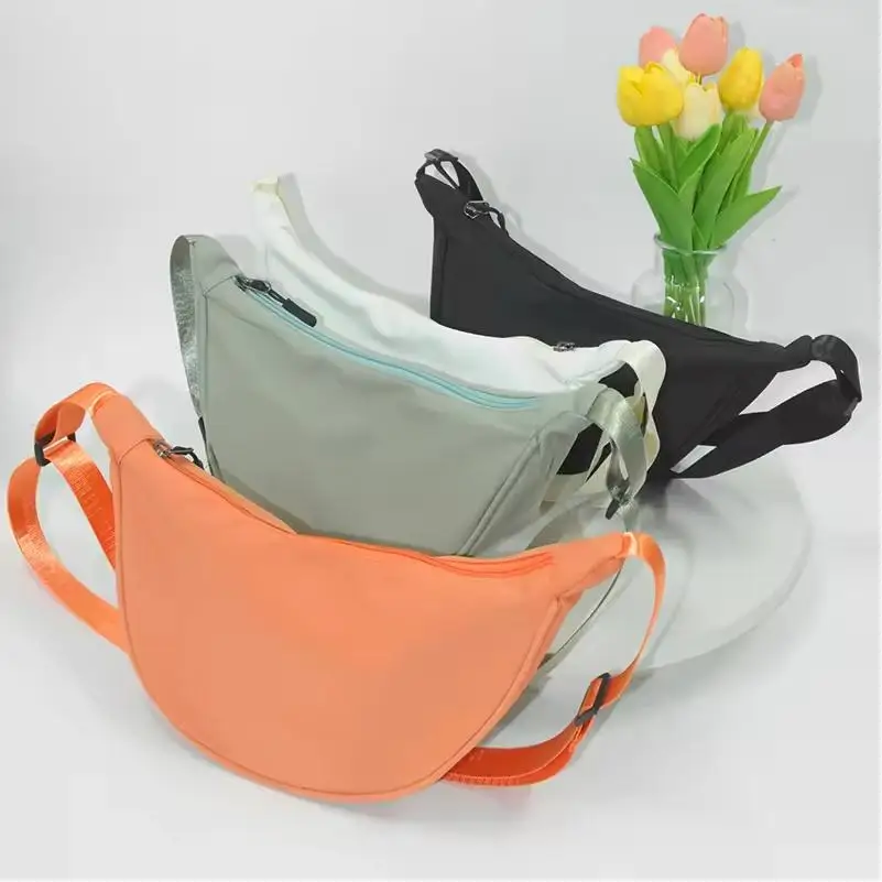 Waist Bag Unisex Resistant Theft-resistant Hip Pack Fanny Bag Hight Quality Colorful Pouch Travel Bull Horn Shape Waist Bag