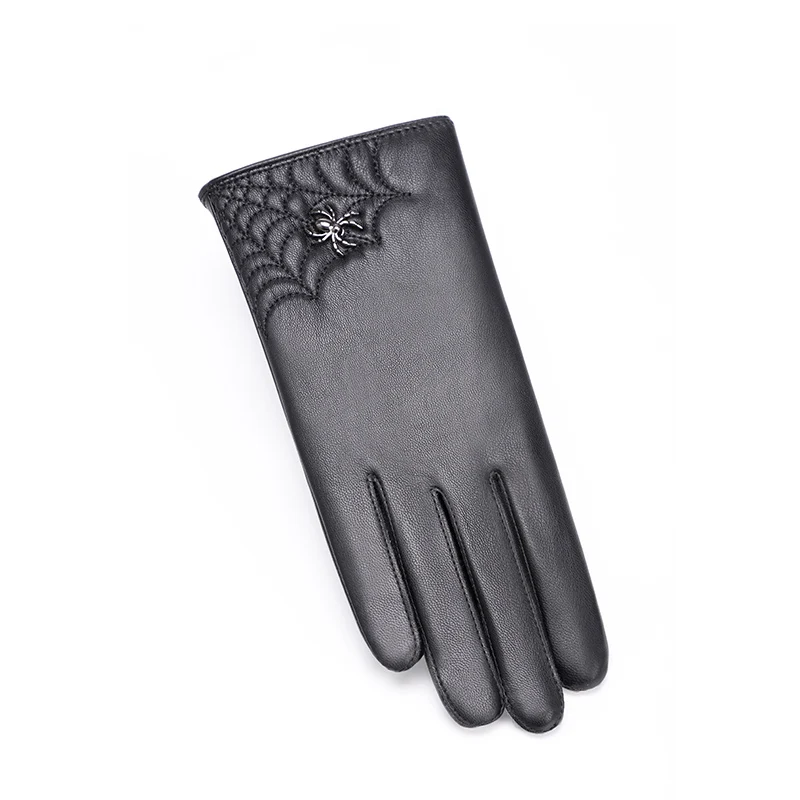 Hot Sale Style Real Leather Warm Cool Women Leather Winter Gloves