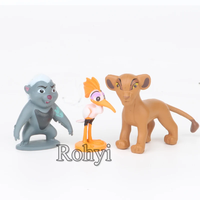 
12pcs/set Cartoon The Lion Guard King Kion Simba PVC Action Figures Bunga Beshte Fuli Ono Figurines Doll Kids Toys for Children 