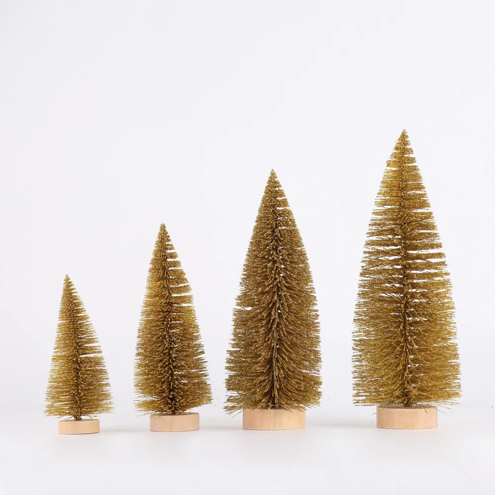 Promotional Mini Gift Items Artificial Christmas Tree Mixed Color Mini Artificial Christmas Trees for Holiday Home Party
