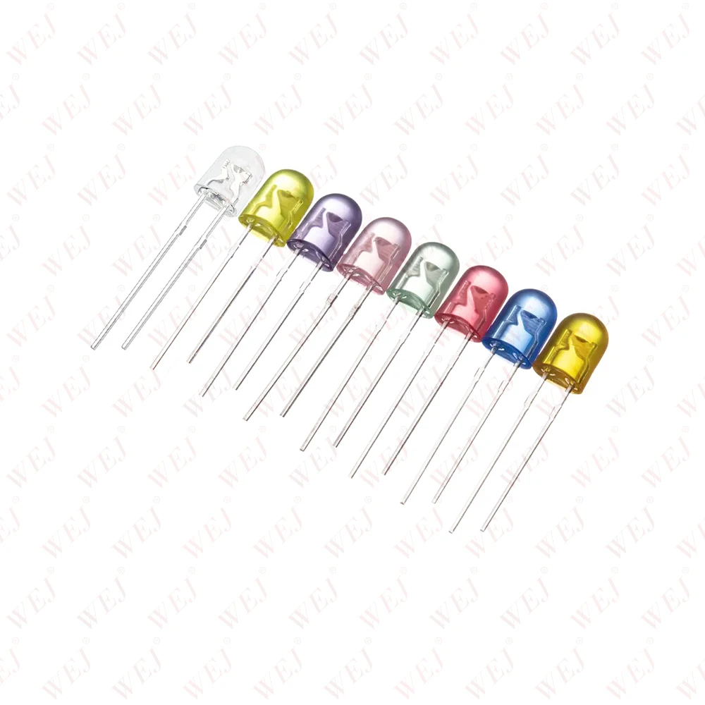 WEJ Factory 546 504 Oval led diodes Red Green White LED 5mm Oval led lighting emitting diode