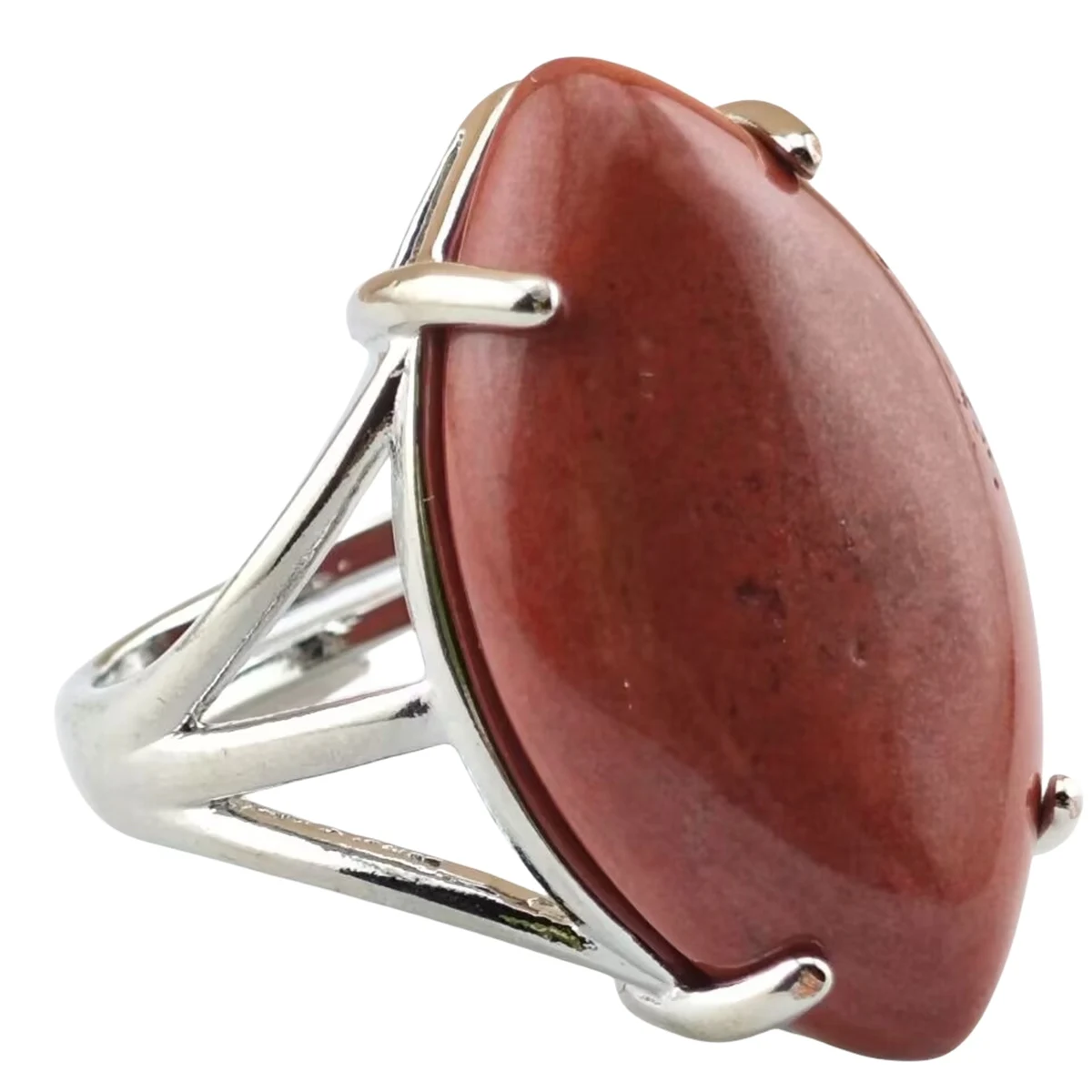 Wholesale Vintage Horse Eye Jewelry Rings For Women with Natural Red Jasper Colored Stone Wedding Jewelry Rings