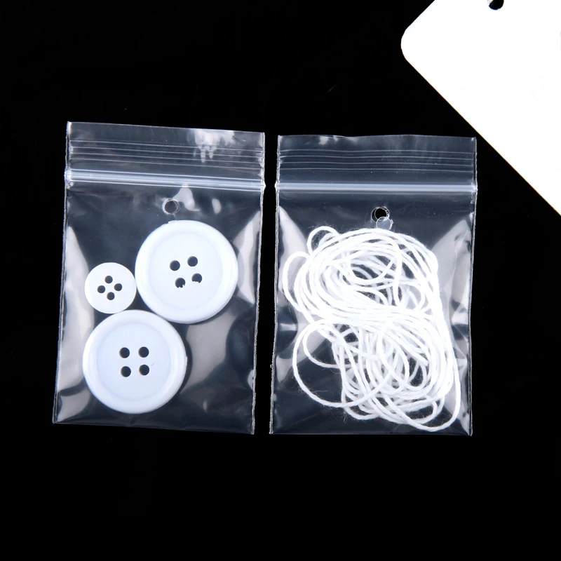 Writable panel Clear reusable waterproof eco friendly grip ziplock bag reusable storage package food poly bag with hang hole