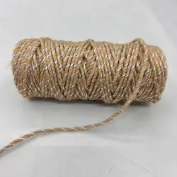 Eco-Friendly 2mm Jute Rope 2 Ply Twisted Jute Twine Jute Cord For Sale
