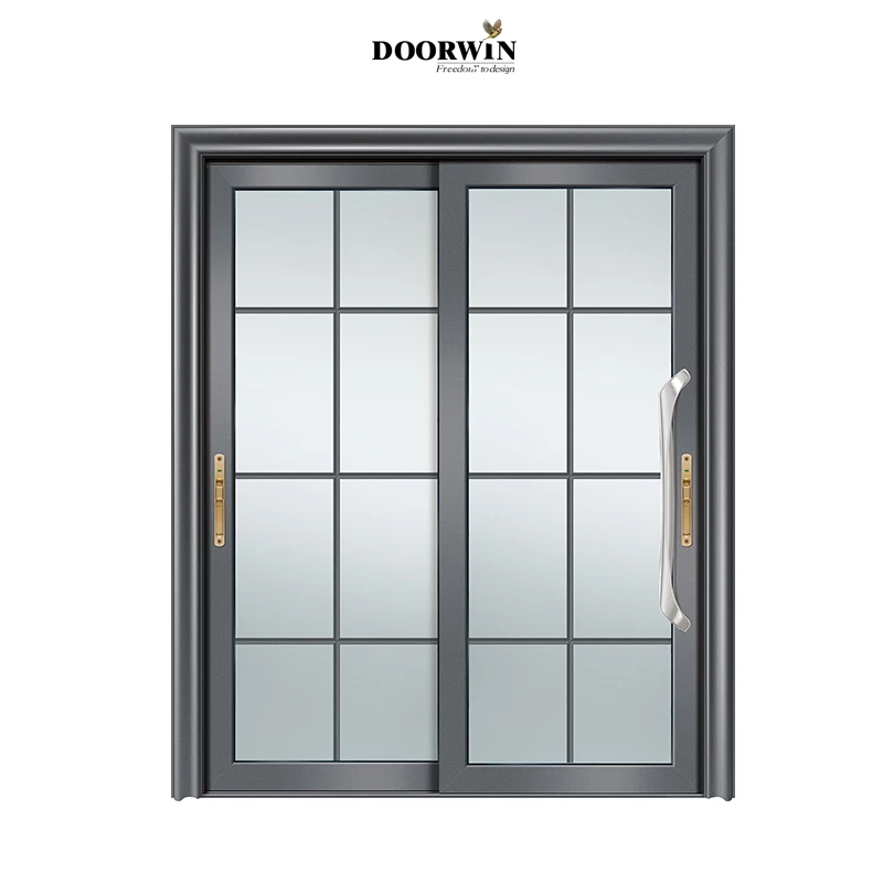 Simulated Divided Grilles Automatic Large Burglar proof Aluminium Glass Lift Sliding Doors Sliding Patio Door&Windows