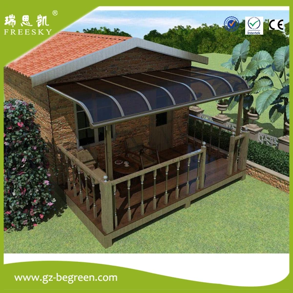 
windproof large shade Aluminum Hard Top Polycarbonate Pergola gazebo shed patio cover in china 