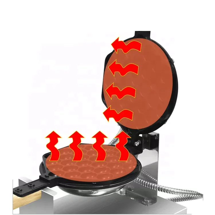 Electric Non-Stick Bubble Waffle Maker Hong Kong style Egg Waffle Rotating Machine with Timer & Temperature control