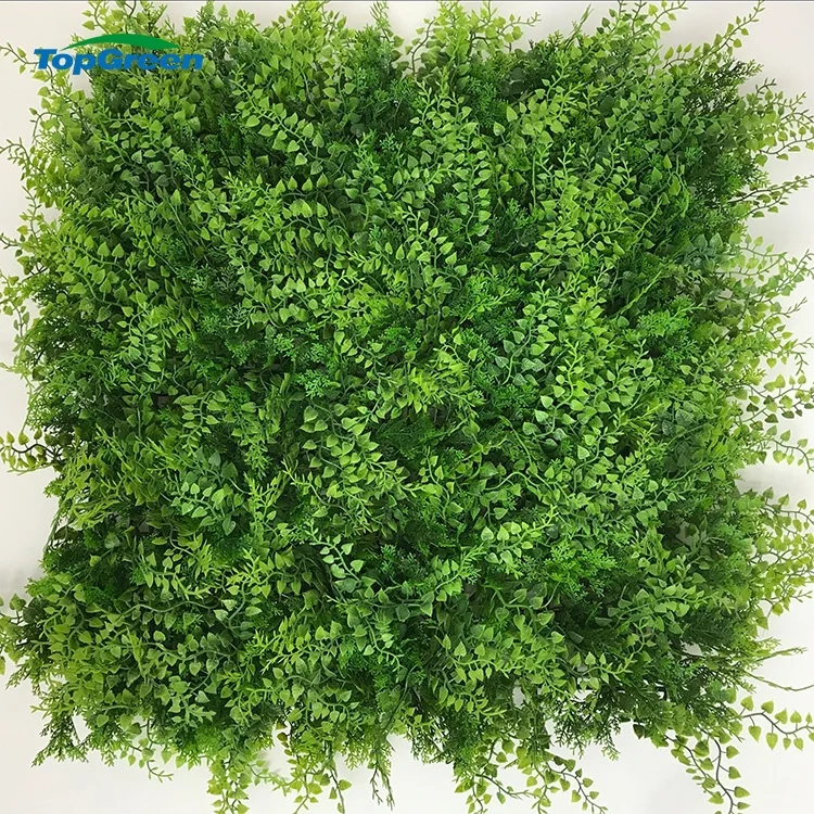 Wholesale Artificial Plastic Green Plants Wall Hanging Artificial Leaves