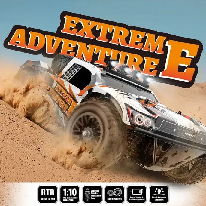 2023 New 2.4Ghz 1:10 Brushless Motor Rc Hobby Car Brushless 45km High Speed Drift Waterproof 4x4 Off Road Remote Control