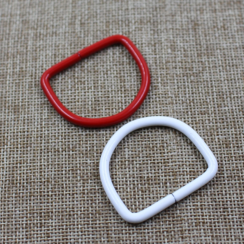 Factory wholesale Fashion colorful metal D ring belt buckle for bag