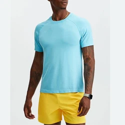 YX-MA05 Wholesale Custom Pima Cotton T-shirts Slim Fit Plain Men Tshirts