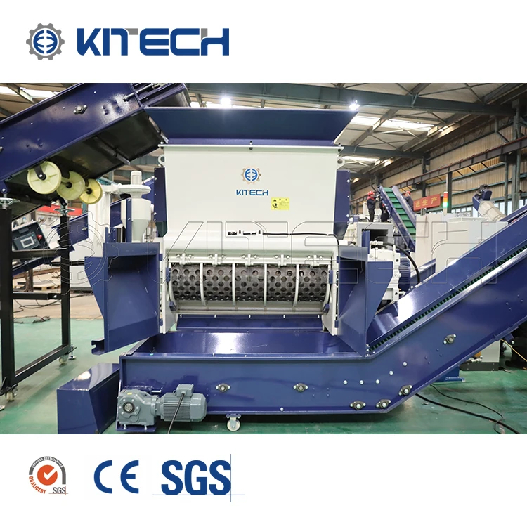 High Quality 1200KG PP Jumbo Bag LDPE HDPE PET Flexible Agricultural Film Recycling Plastic Shredder Machine