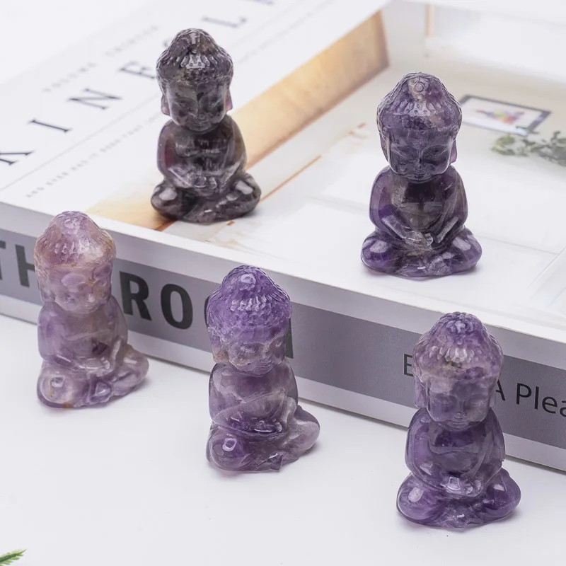 Muelson Wholesale Buddha Lucky Statue Baby Buddha Statues 2 Feet Crystal Buddha Statue