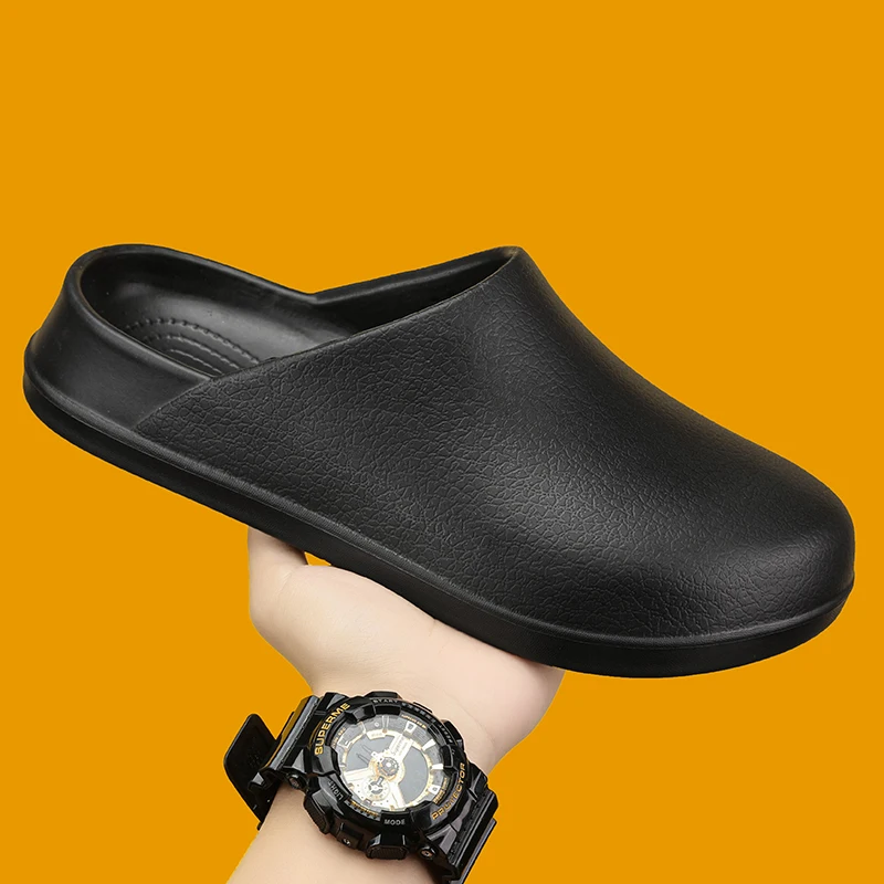 Customized Unisex Baotou Semi Mop Flat Outdoor Indoor Platform Soft Slippers Women Thick Platform Shoes